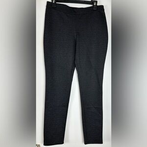 Max Studio London Trouser Leggings Womens Size Medium Grey & Black Skinny Fit